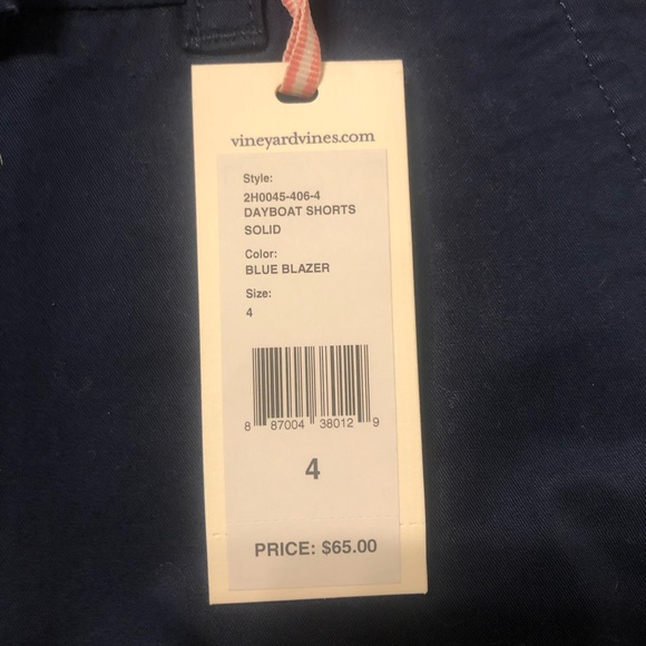 Vineyard Vines Dayboat Short - 3.5” Inseam - Size 4 - NWT - Picture 2 of 4